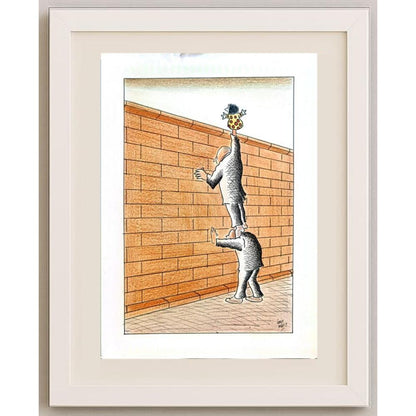 Ümit Müfit Dinçay 29x21cm Orijinal Karikatür BOD02162