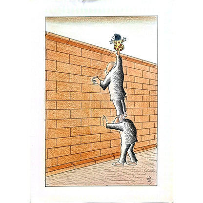 Ümit Müfit Dinçay 29x21cm Orijinal Karikatür BOD02162