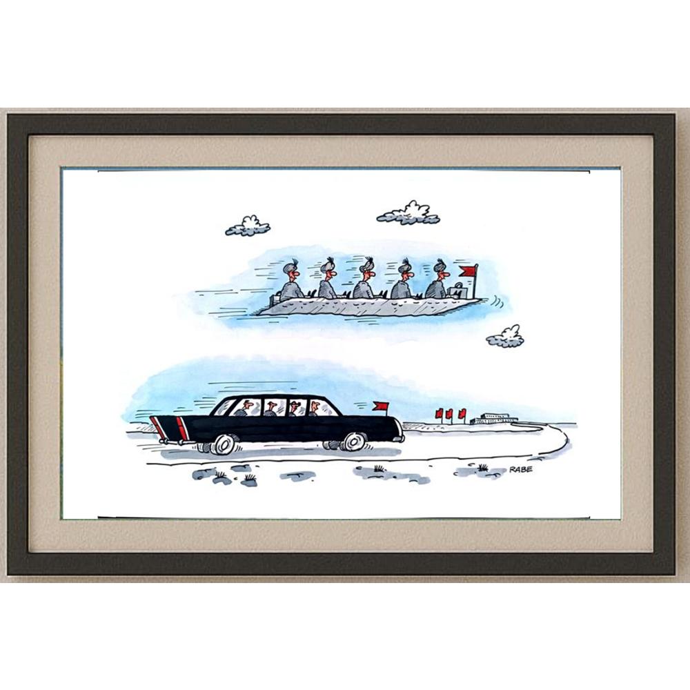 Ralf Böhme 29x21cm Orijinal Karikatür BOD02164