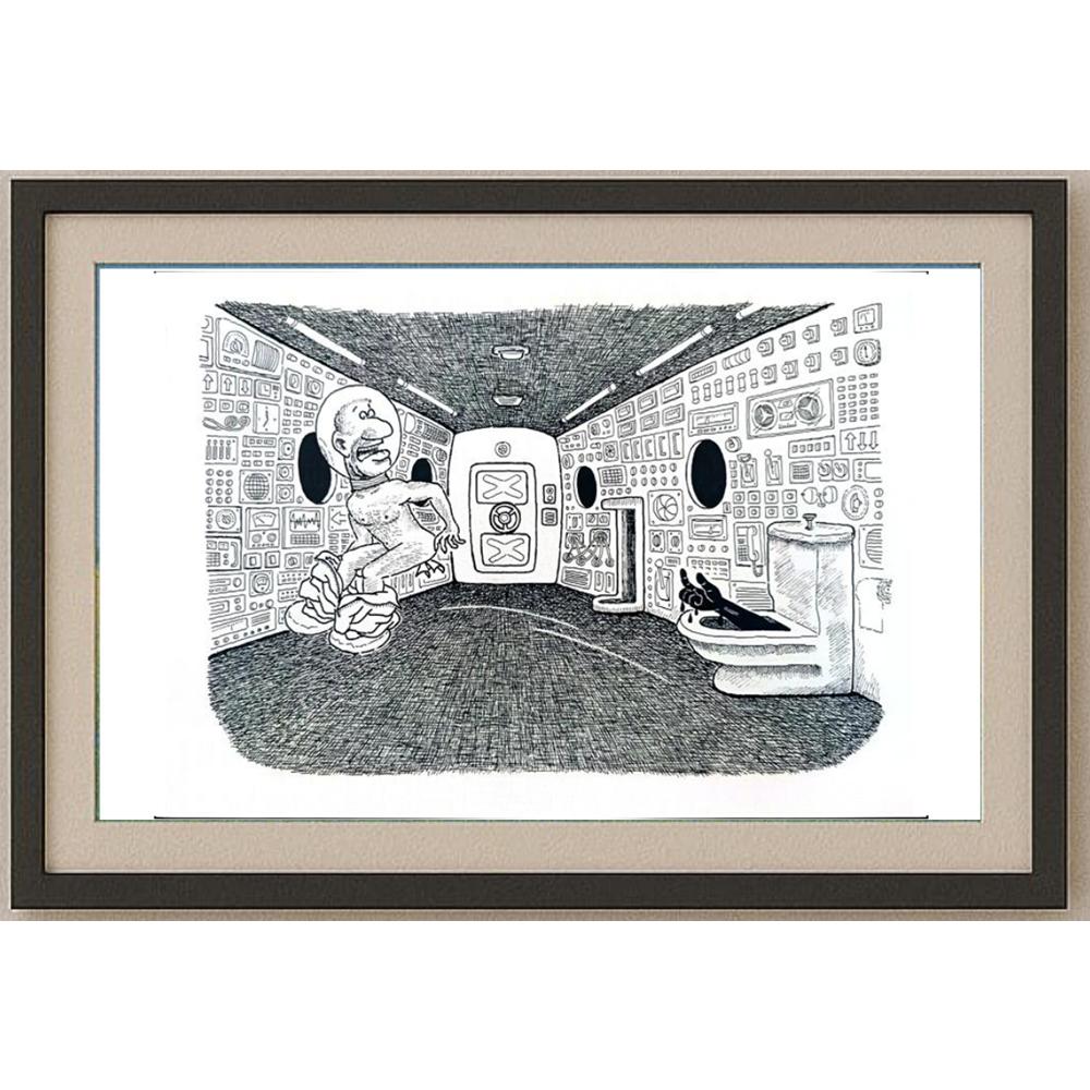 Zhang Hong Lin 29x21cm Orijinal Karikatür BOD02166