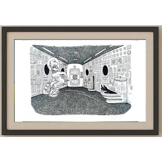 Zhang Hong Lin 29x21cm Orijinal Karikatür BOD02166