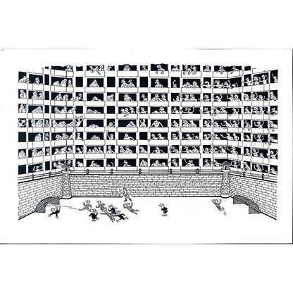 Zhang Hong Lin 29x21cm Orijinal Karikatür BOD02167