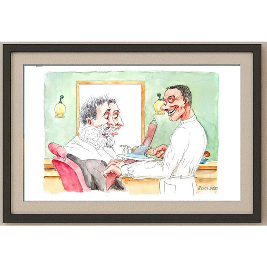 Romanov Vladimir 29x21cm Orijinal Karikatür BOD02172
