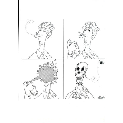 Dluhopolszky Laszle 29x21cm Orijinal Karikatür BOD02176