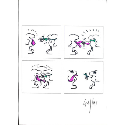 Sajini Ugo Alessandro 29x21cm Orijinal Karikatür BOD02177