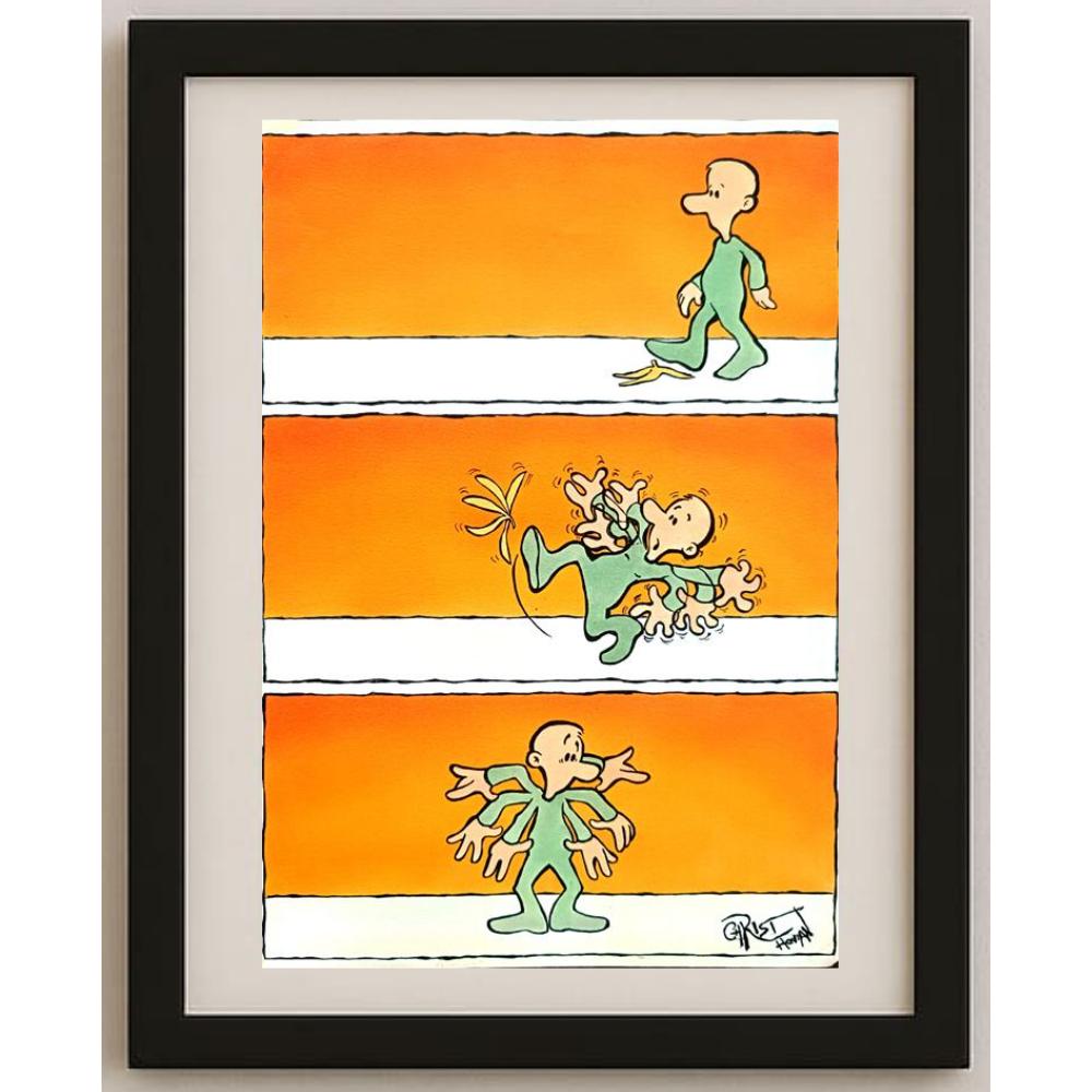 Chris Hovian 29x21cm Orijinal Karikatür BOD02179