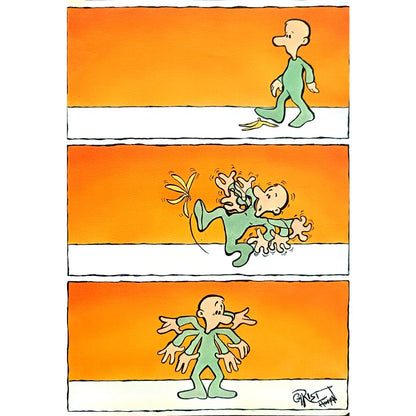 Chris Hovian 29x21cm Orijinal Karikatür BOD02179