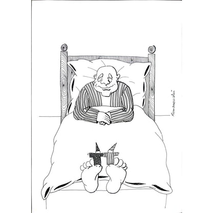 Zdzislaw Romanovski 29x21cm Orijinal Karikatür BOD02180