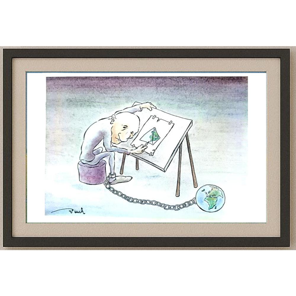 Vjekoslav Klaic 29x21cm Orijinal Karikatür BOD02183