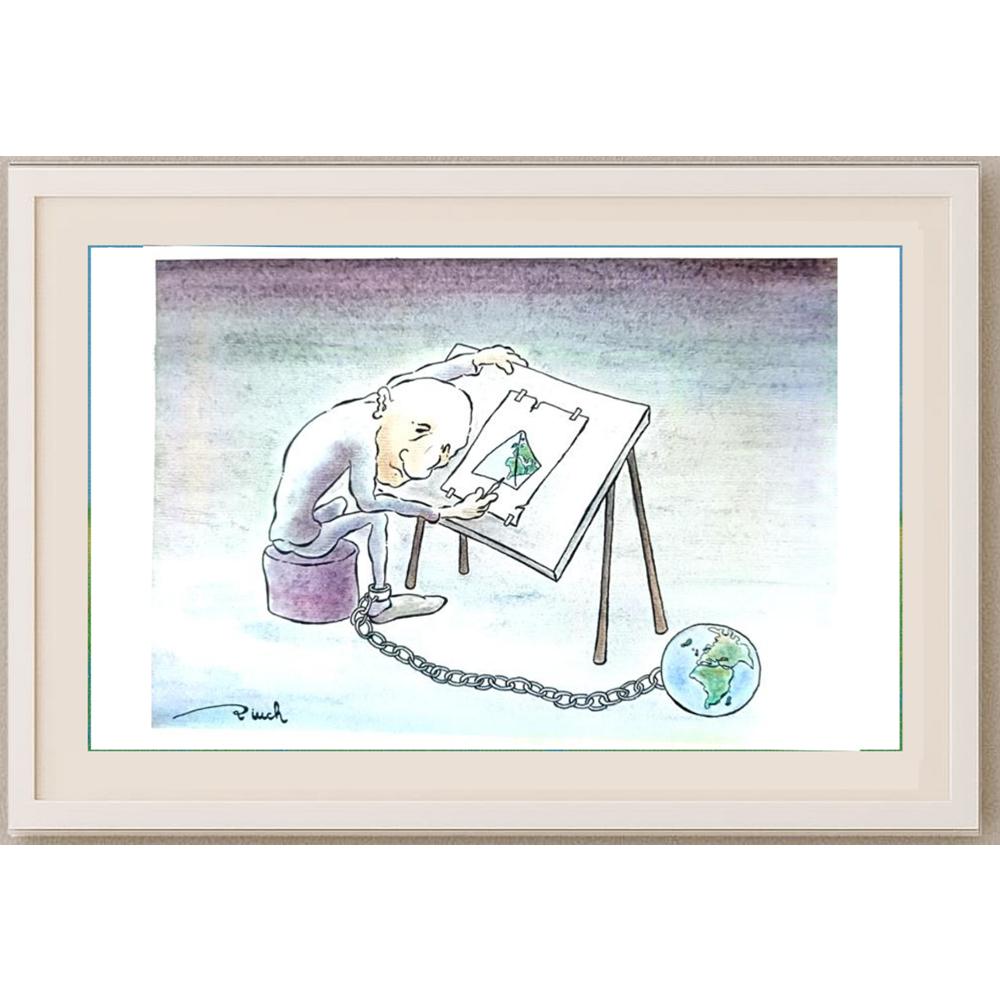 Vjekoslav Klaic 29x21cm Orijinal Karikatür BOD02183