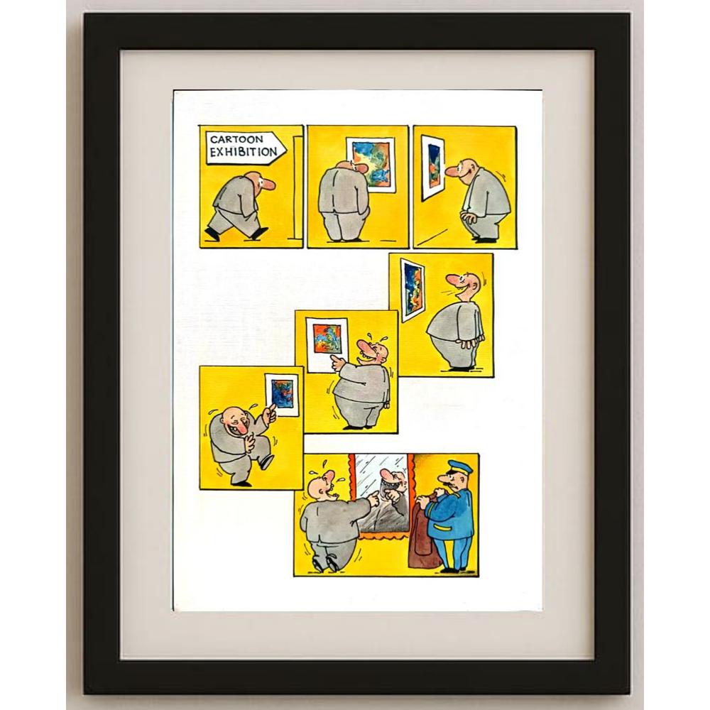 Jurij Manaev 29x21cm Orijinal Karikatür BOD02186