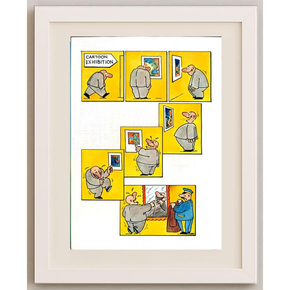 Jurij Manaev 29x21cm Orijinal Karikatür BOD02186