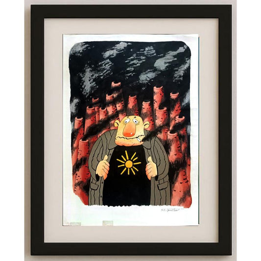 Sergey Lipovtsev 29x21cm Orijinal Karikatür BOD02187