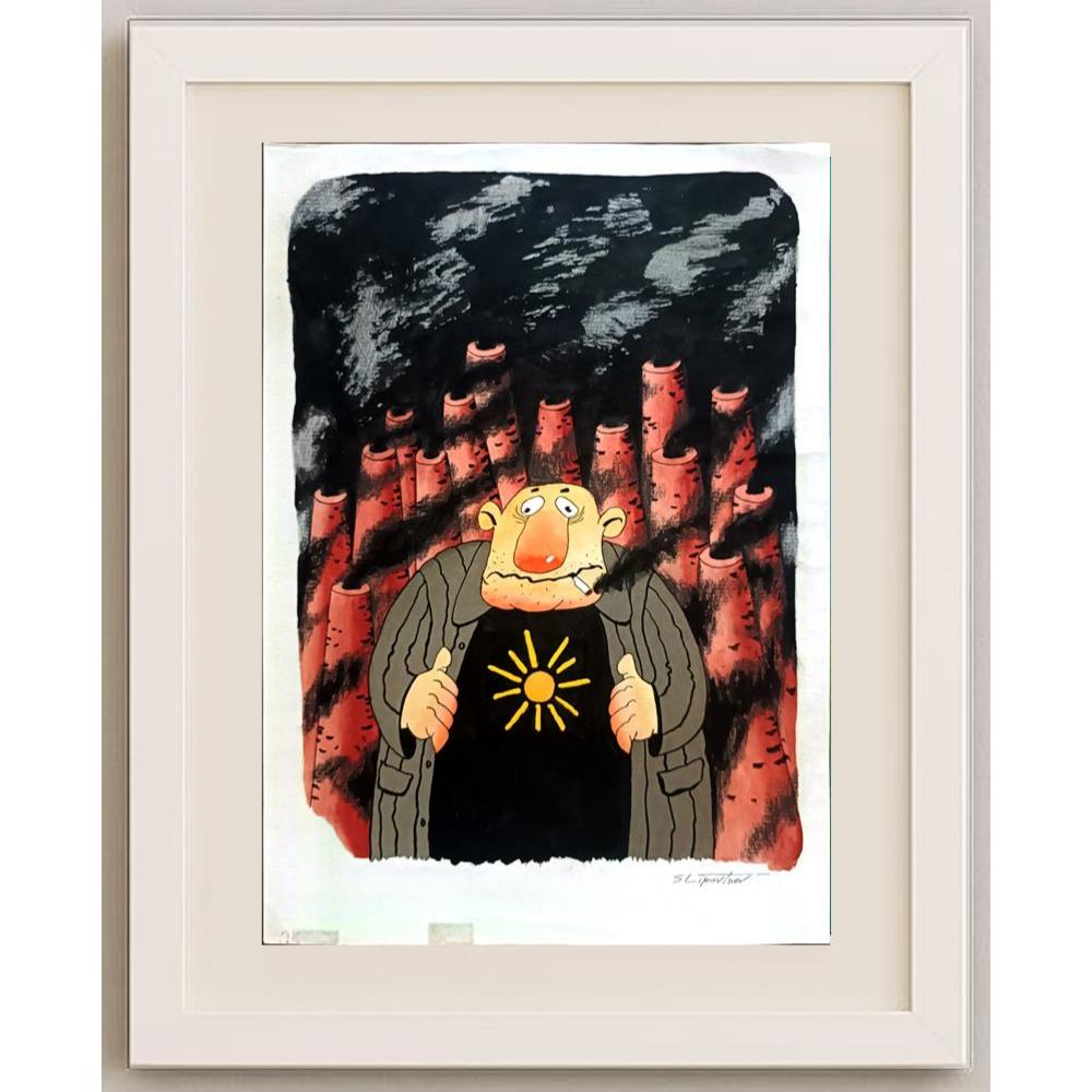 Sergey Lipovtsev 29x21cm Orijinal Karikatür BOD02187
