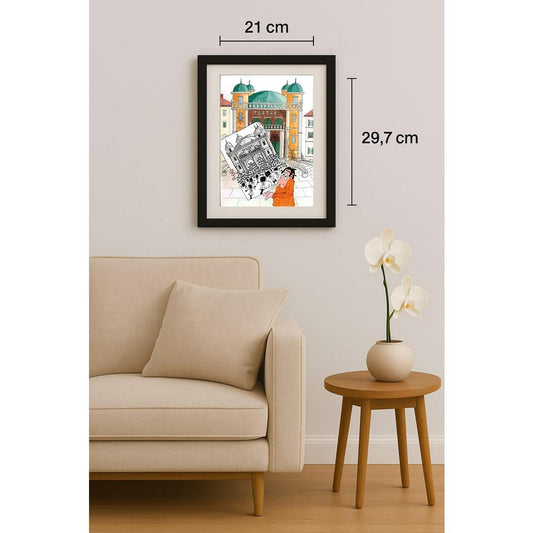 Bojan Grlica 29x21cm Orijinal Karikatür BOD02190