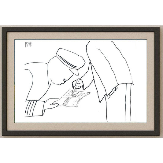 Fedor Kritovak 29x21cm Orijinal Karikatür BOD02193