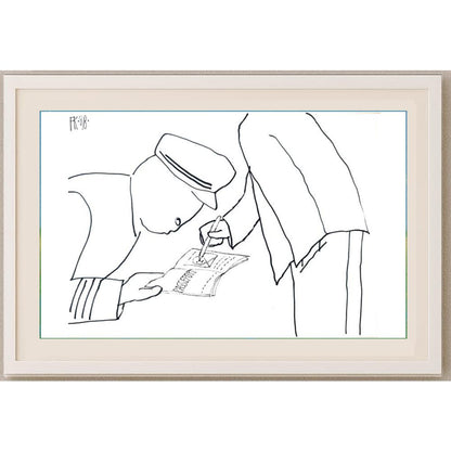 Fedor Kritovak 29x21cm Orijinal Karikatür BOD02193
