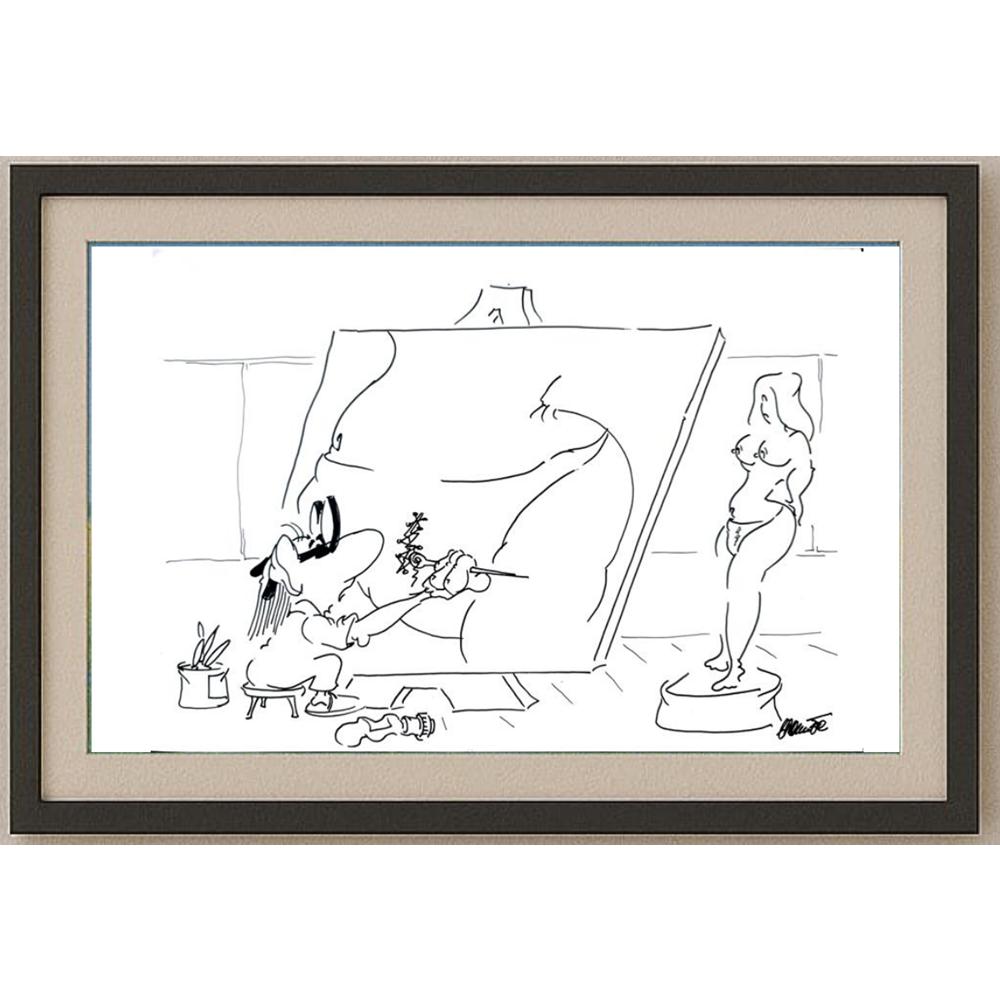 Branko Premuzic 29x21cm Orijinal Karikatür BOD02195