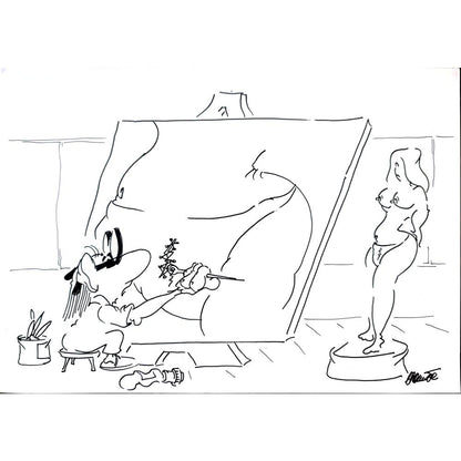 Branko Premuzic 29x21cm Orijinal Karikatür BOD02195