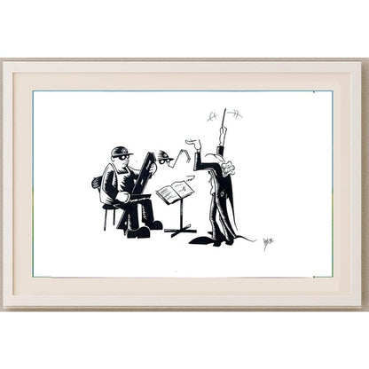 Hrvoje Bilic 29x21cm Orijinal Karikatür BOD02197