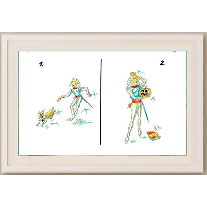 Hrvoje Bilic 29x21cm Orijinal Karikatür BOD02198