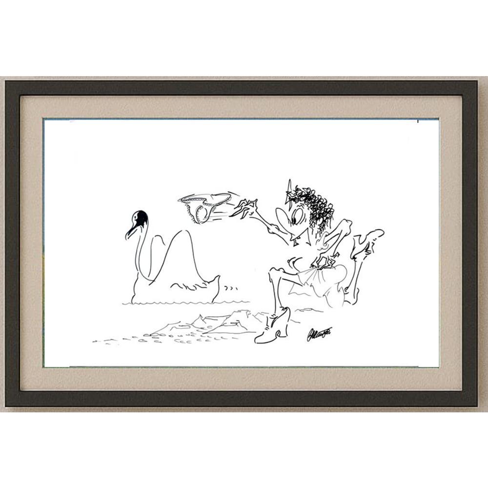 Branko Premuzic 29x21cm Orijinal Karikatür BOD02199