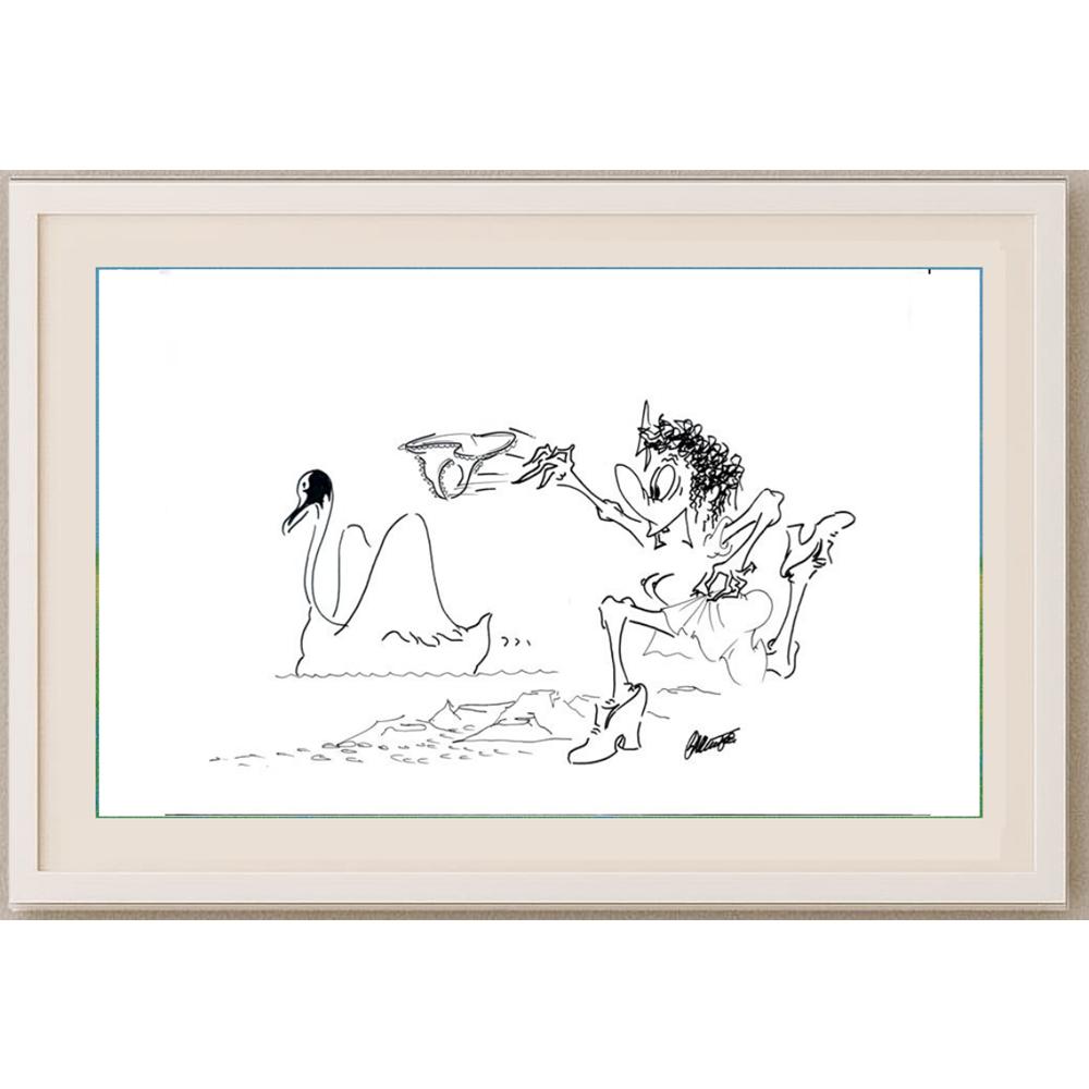 Branko Premuzic 29x21cm Orijinal Karikatür BOD02199
