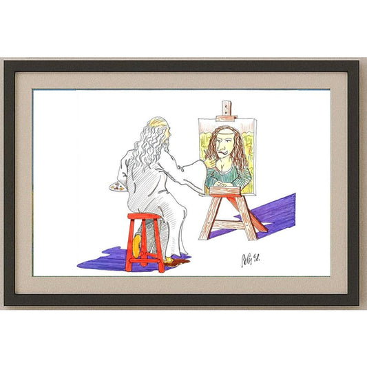 Bozidar Vucelic 24x18cm Orijinal Karikatür BOD02201