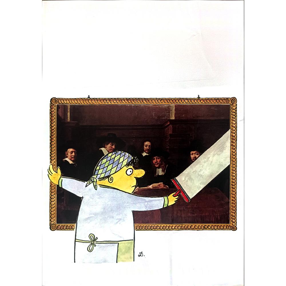 Cor Den Dulk 29x21cm Orijinal Karikatür BOD02202