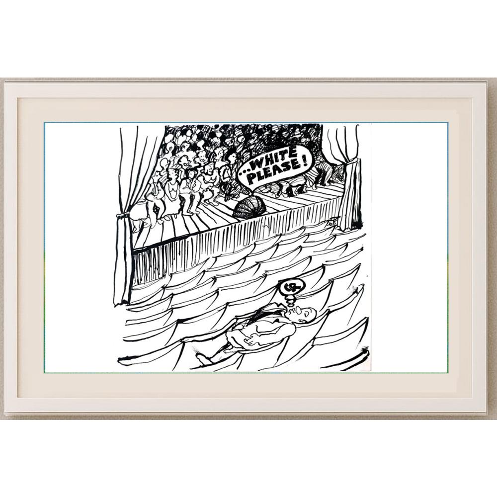 Josef Svax 29x21cm Orijinal Karikatür BOD02209