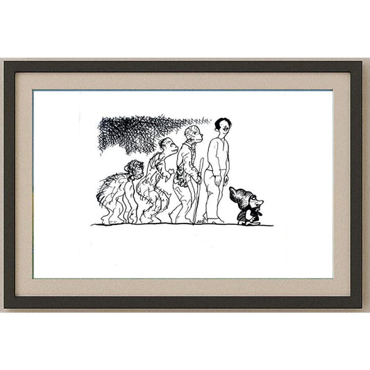 Josef Svax 29x21cm Orijinal Karikatür BOD02211