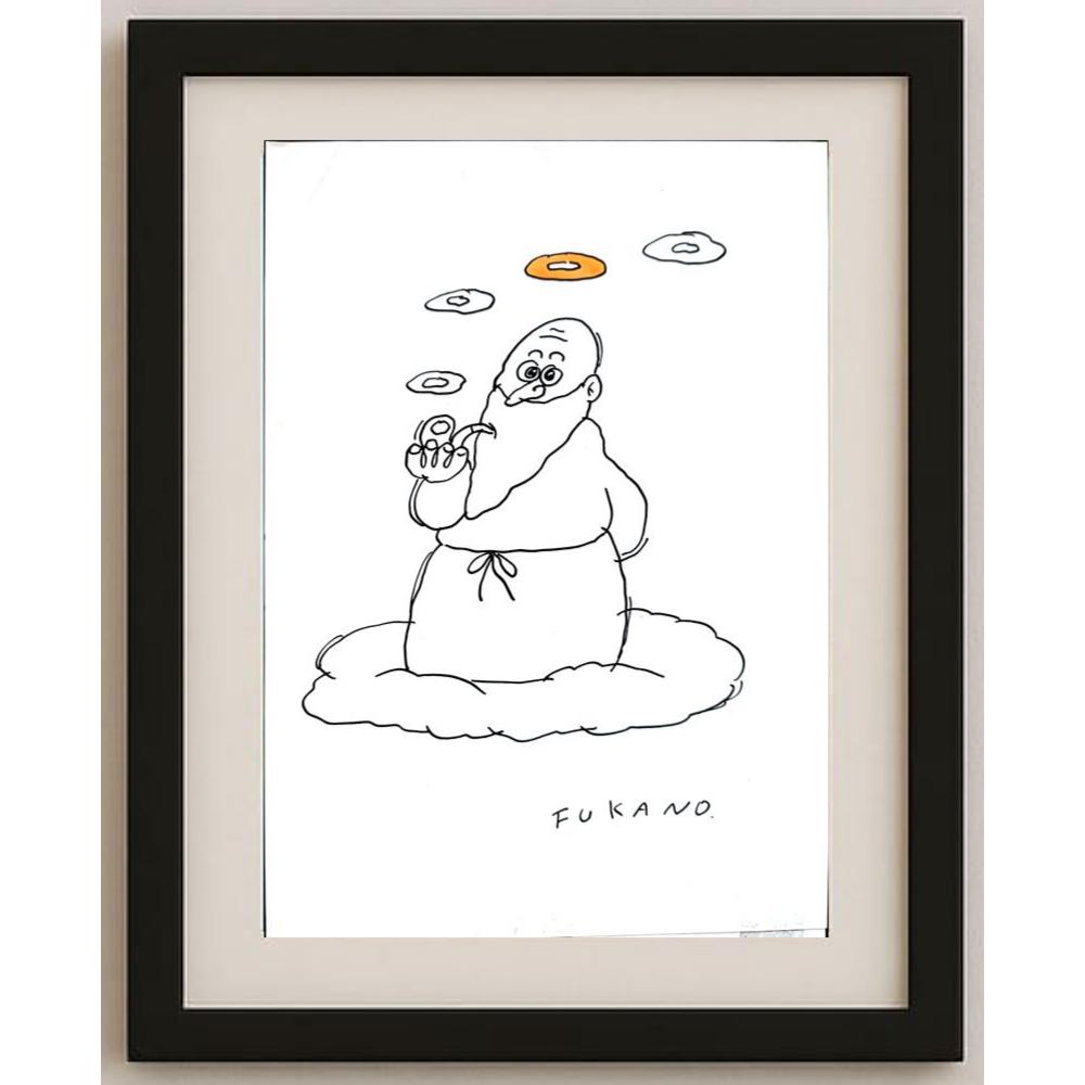 Tadashi Fukano 29x21cm Orijinal Karikatür BOD02215