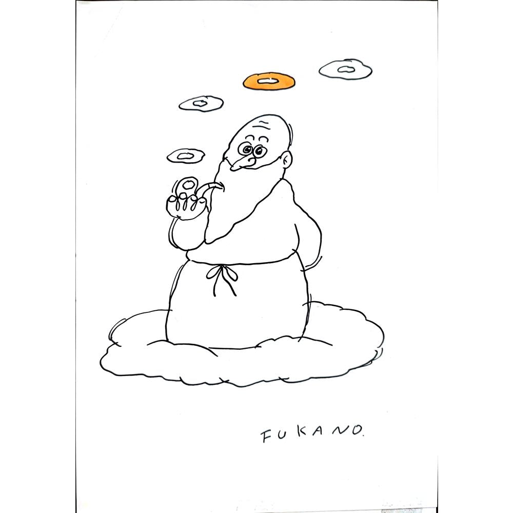 Tadashi Fukano 29x21cm Orijinal Karikatür BOD02215