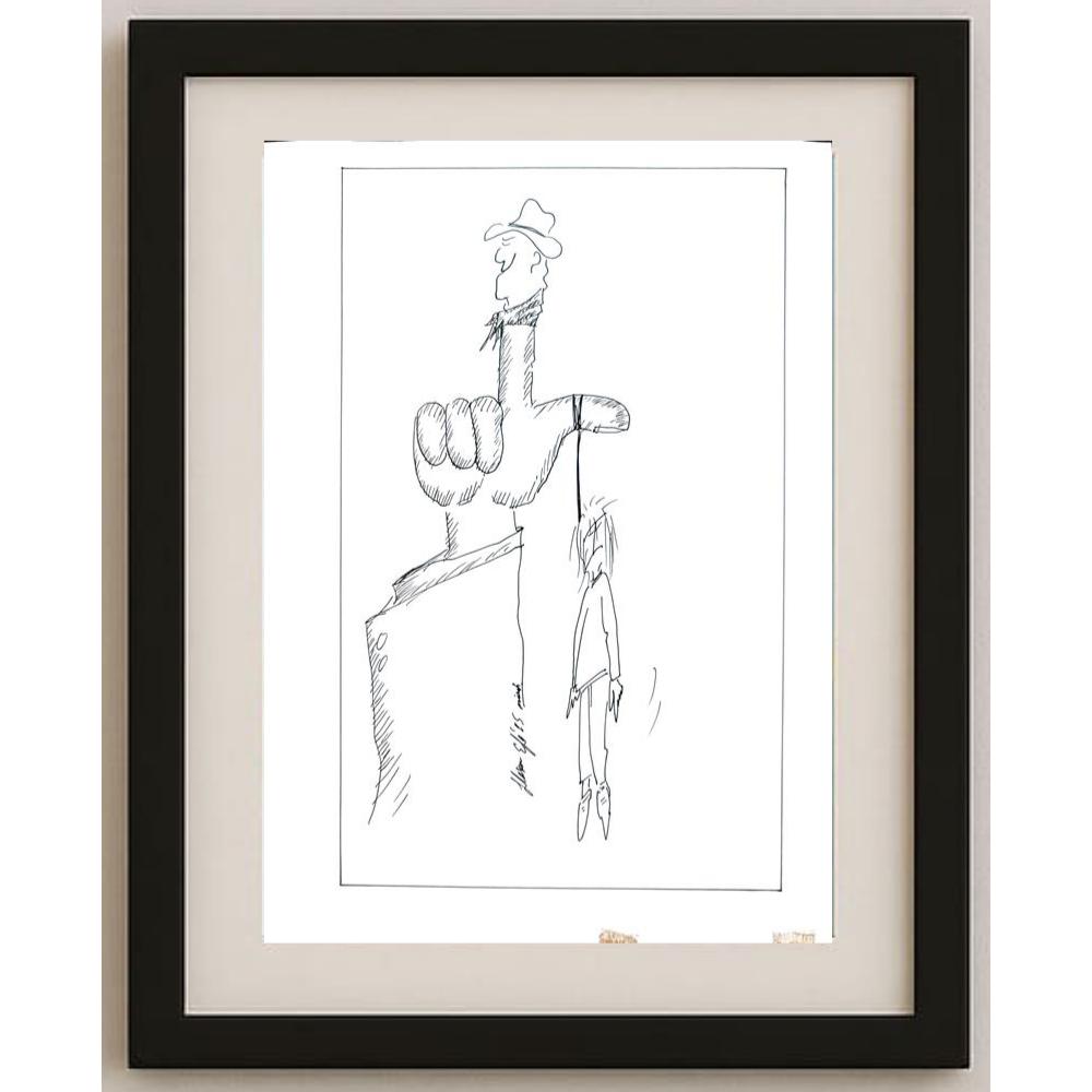 Hasan Efe 29x21cm Orijinal Karikatür BOD02217