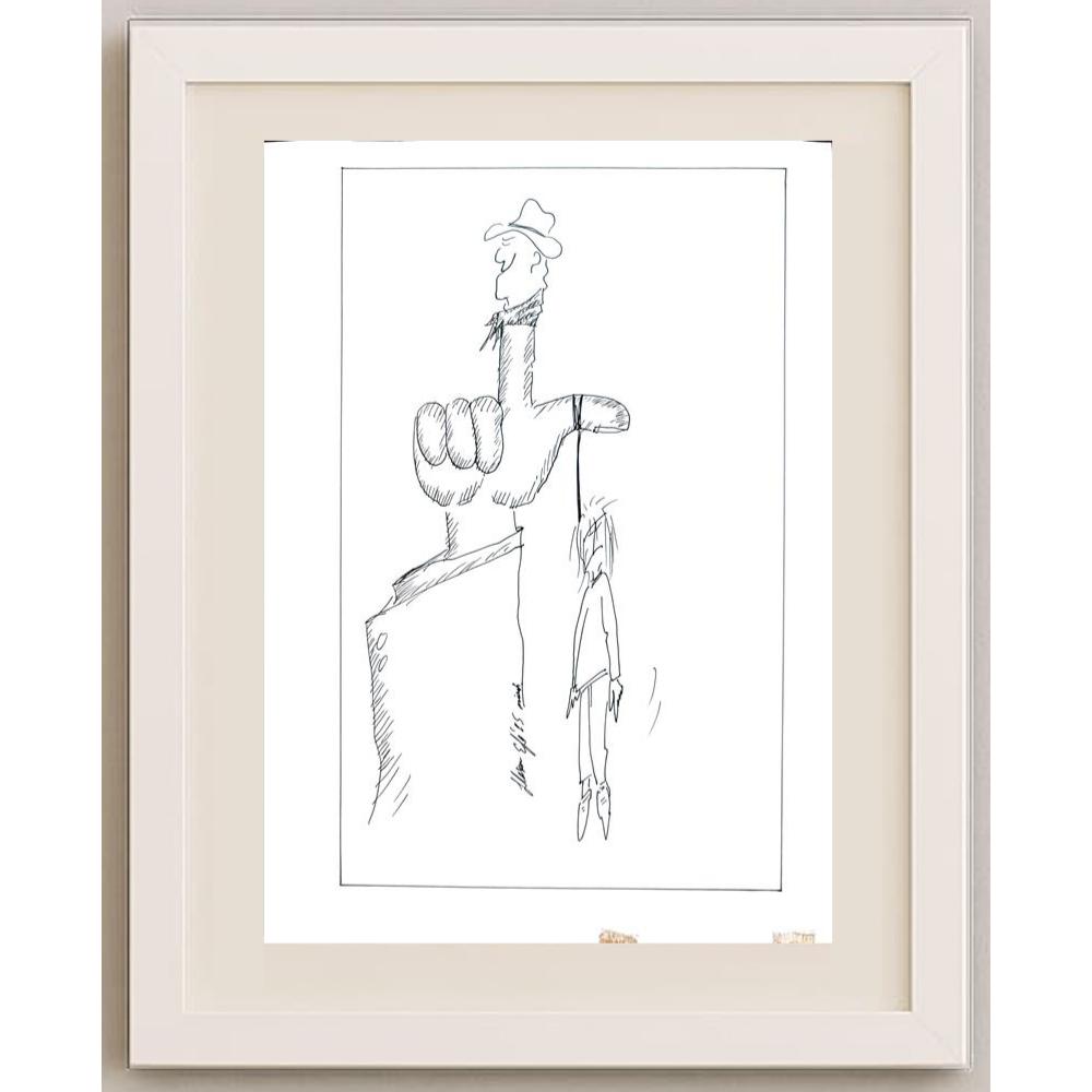 Hasan Efe 29x21cm Orijinal Karikatür BOD02217