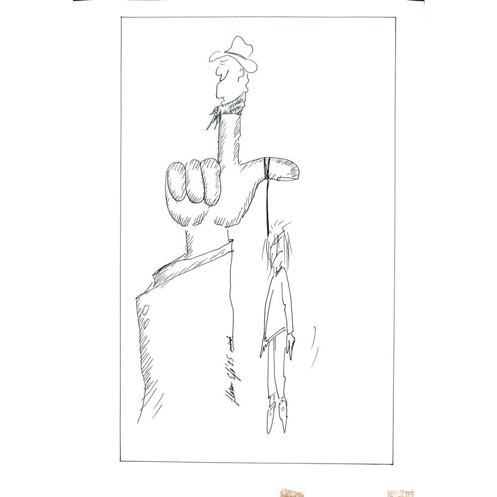 Hasan Efe 29x21cm Orijinal Karikatür BOD02217