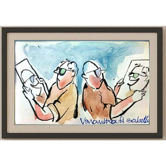Vasantha Hosabettu 13x 9cm Orijinal Karikatür BOD02220