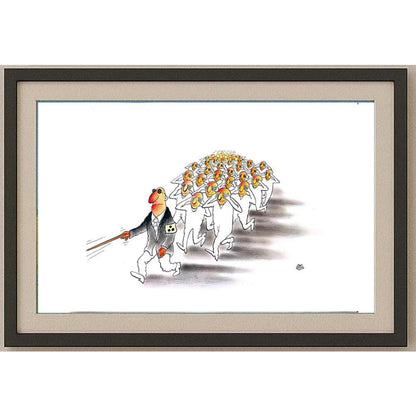 Behiç Ayrancıoğlu 35x25cm Orijinal Karikatür BOD02221