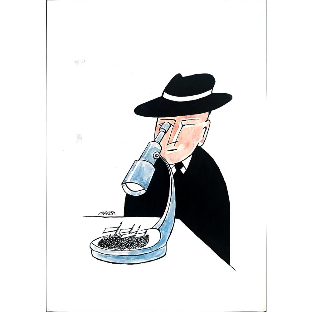 Milos Panig Pango 29x21cm Orijinal Karikatür BOD02222