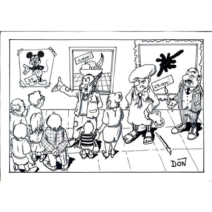 Martin Honeysett 29x21cm Orijinal Karikatür BOD02223