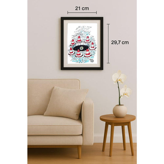 Arthur Reid 29x21cm Orijinal Karikatür BOD02229