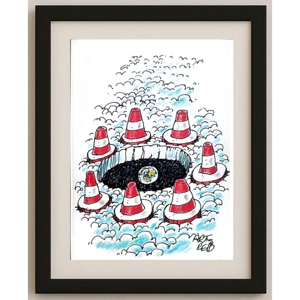 Arthur Reid 29x21cm Orijinal Karikatür BOD02229