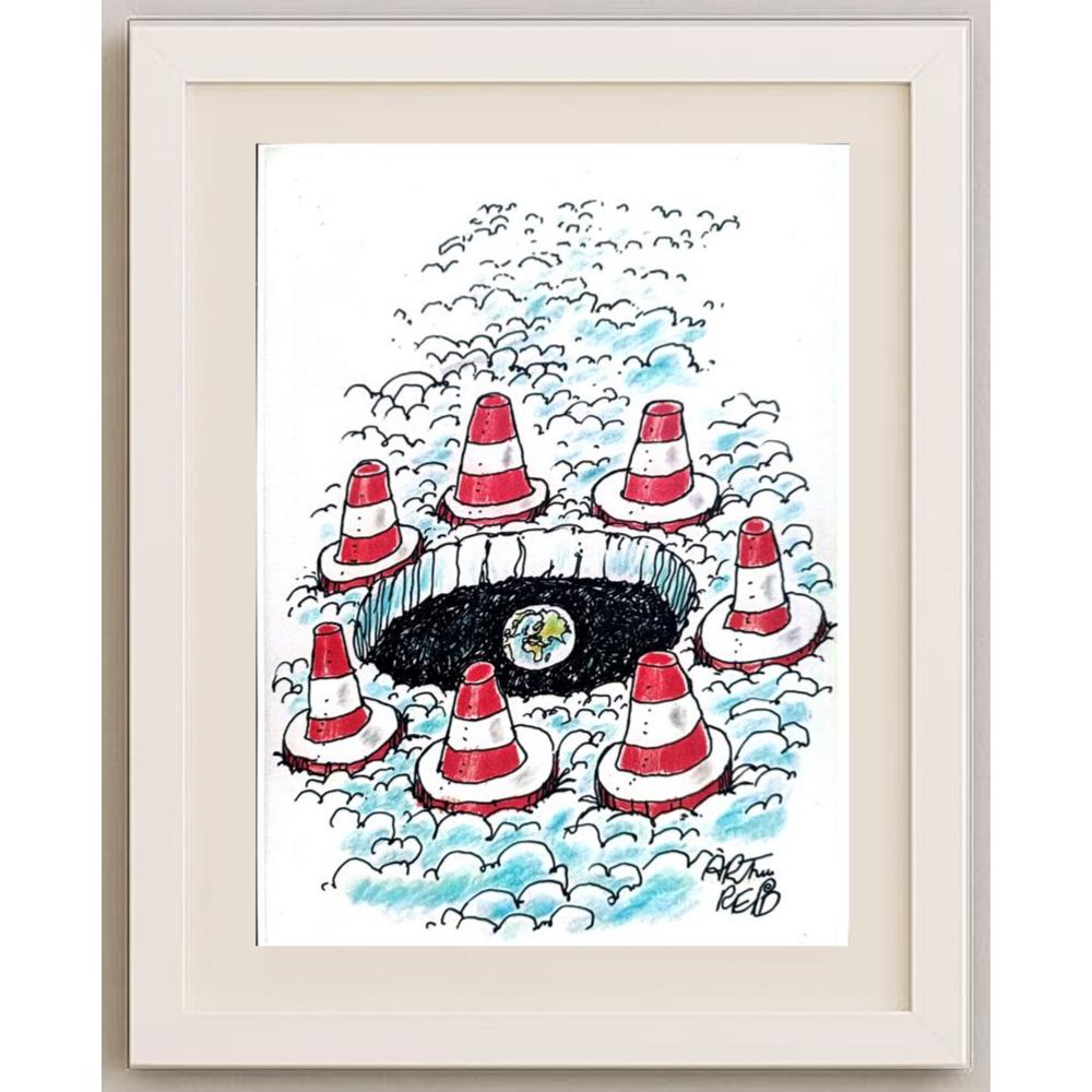 Arthur Reid 29x21cm Orijinal Karikatür BOD02229