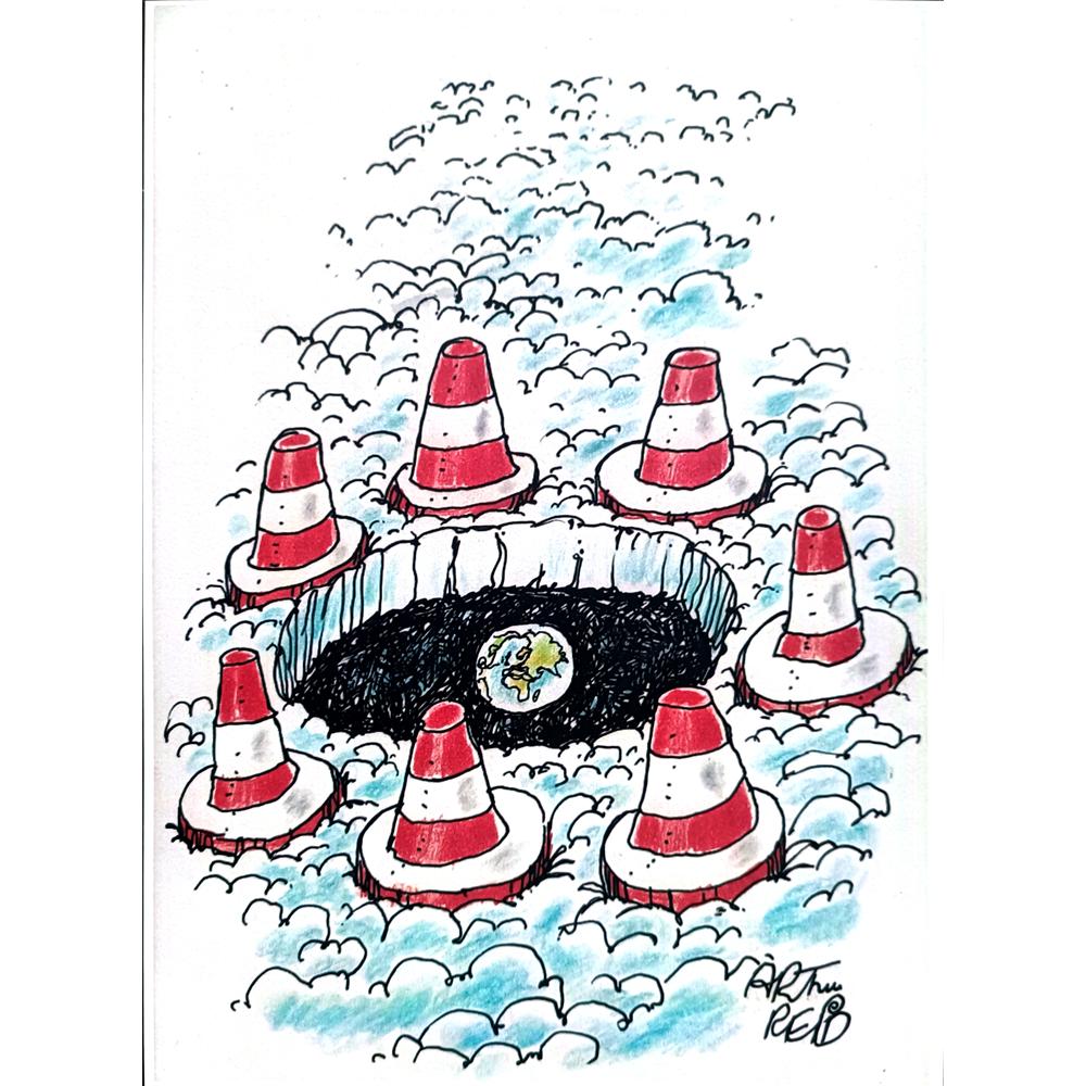Arthur Reid 29x21cm Orijinal Karikatür BOD02229