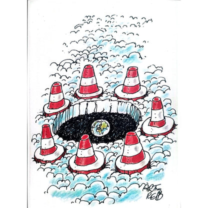 Arthur Reid 29x21cm Orijinal Karikatür BOD02229
