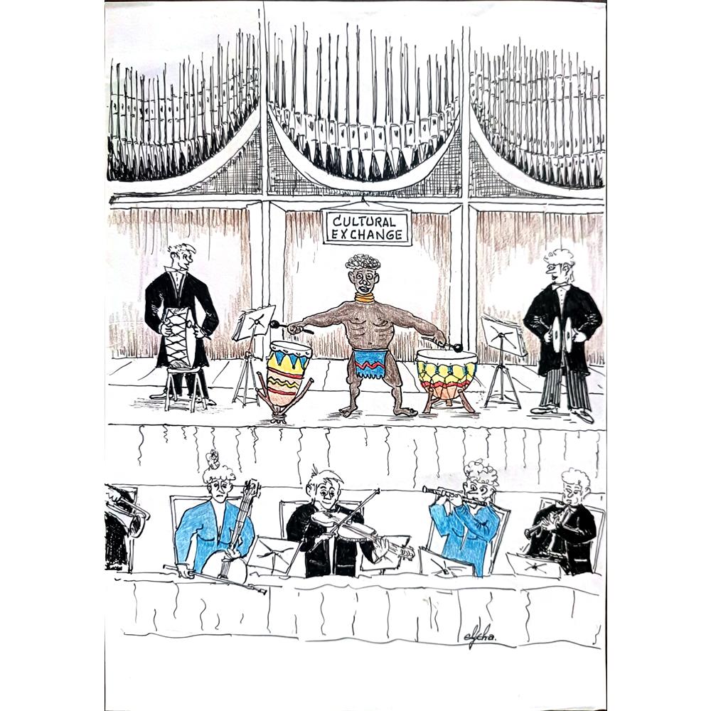Hekkelman 29x21cm Orijinal Karikatür BOD02230