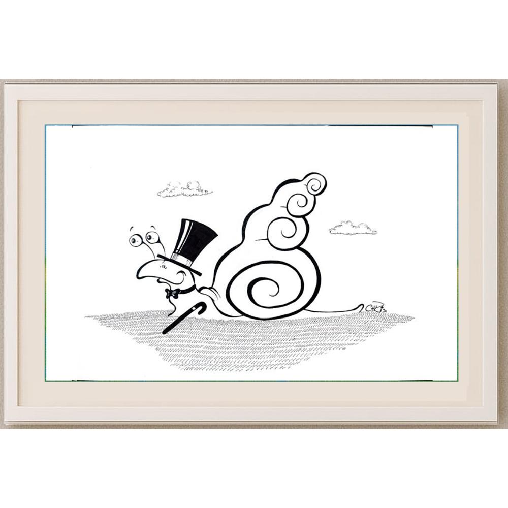 Chris Hovian 29x21cm Orijinal Karikatür BOD02232
