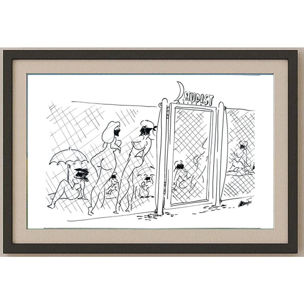 Branko Premuzic 29x21cm Orijinal Karikatür BOD02235