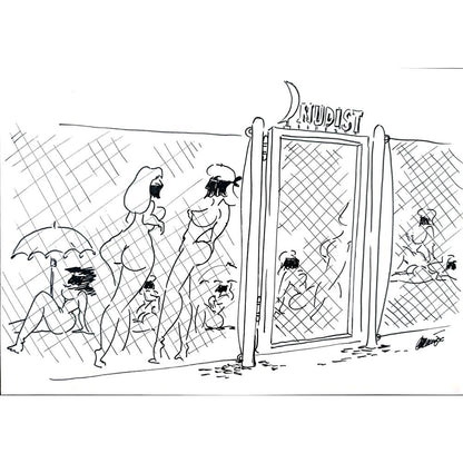 Branko Premuzic 29x21cm Orijinal Karikatür BOD02235