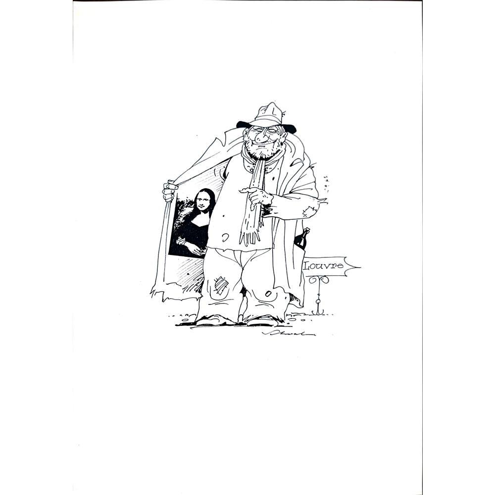Reiner Schwalme 29x21cm Orijinal Karikatür BOD02236